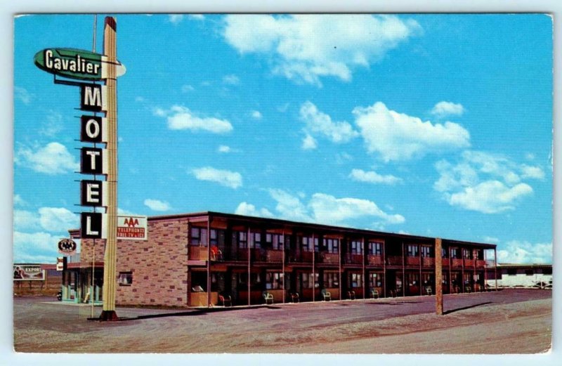 CALGARY, ALBERTA Canada ~ Roadside CAVALIER MOTEL c1950s-60s  Postcard