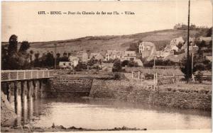 CPA BINIC - Pont du Chemin de fer sur l'Ic - Villas (630462)