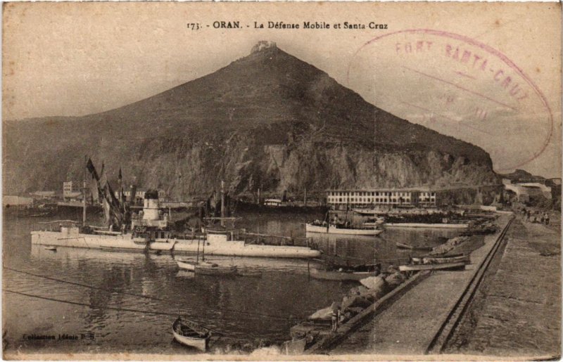 CPA AK ORAN La Defense Mobile et Santa-Cruz ALGERIE (1188217)