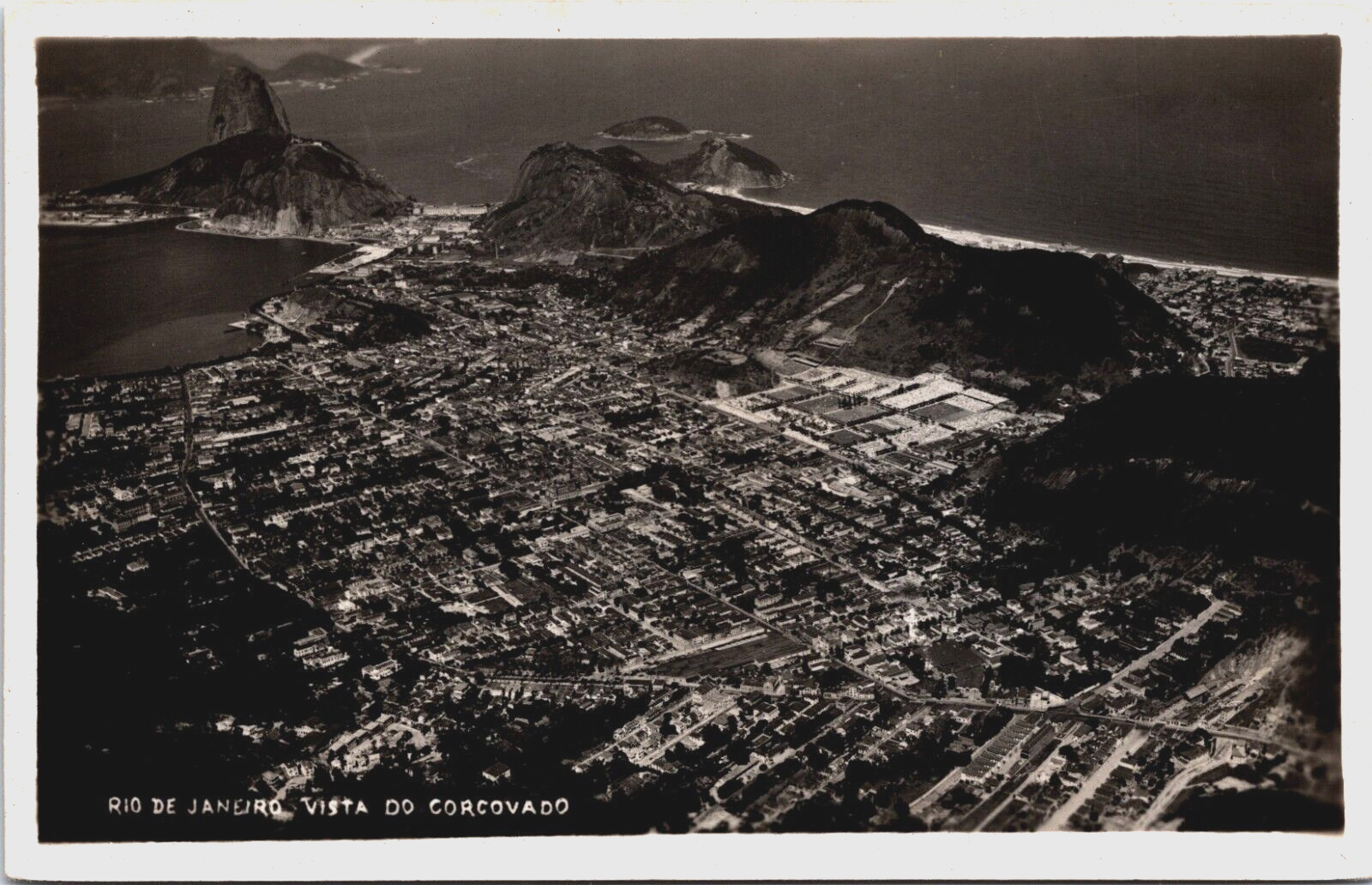 Brazil Rio De Janeiro Brasil Cristo Redentor Vintage RPPC 07.92