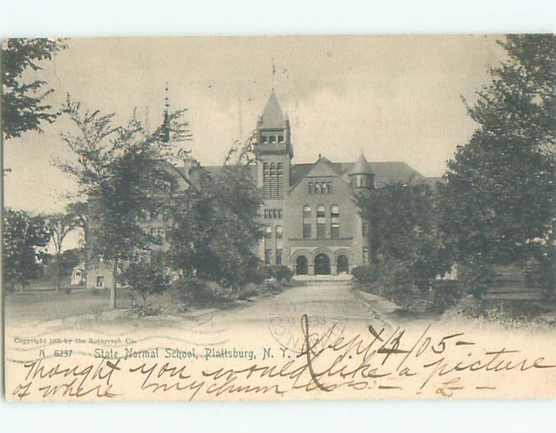 Pre-1907 NORMAL SCHOOL Plattsburg New York NY n6415