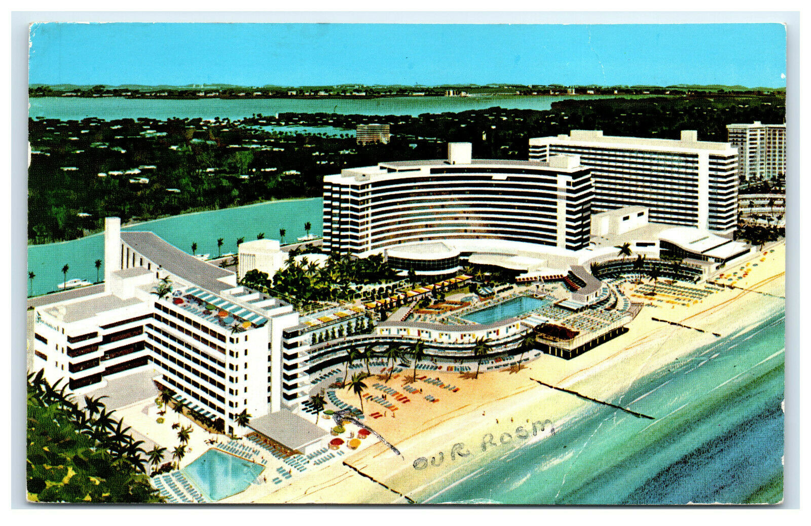 1947 MIAMI, FL, BOATWRIGHT HOTEL POSTCARD