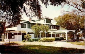 Vtg Ormond Beach Florida FL Casements Hotel John D Rockefeller Home Postcard