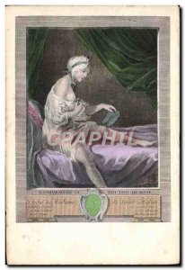 Old Postcard Female Nude erotic comparison rosebud Madame de Saint Aubin