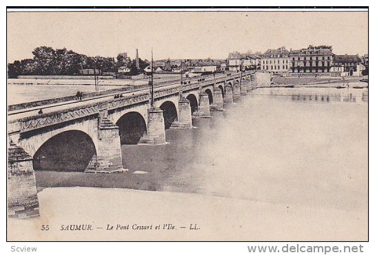 Saumur , Maine-et-Loire department , France , 00-10s ; Le Pont Cessart et L'Ile