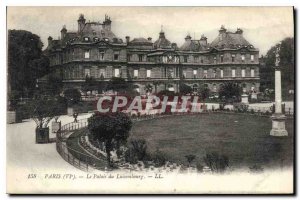 Postcard Old Paris life the Luxembourg Palace