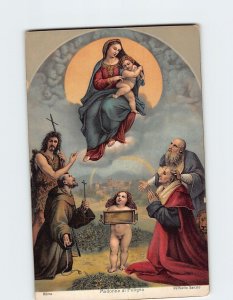 Postcard Madonna di Foligno By Raffaello Sanzio, Rome, Italy