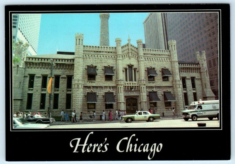 CHICAGO, Illinois IL ~ Water Tower HERE'S CHICAGO Event Space  4x6 Postcard