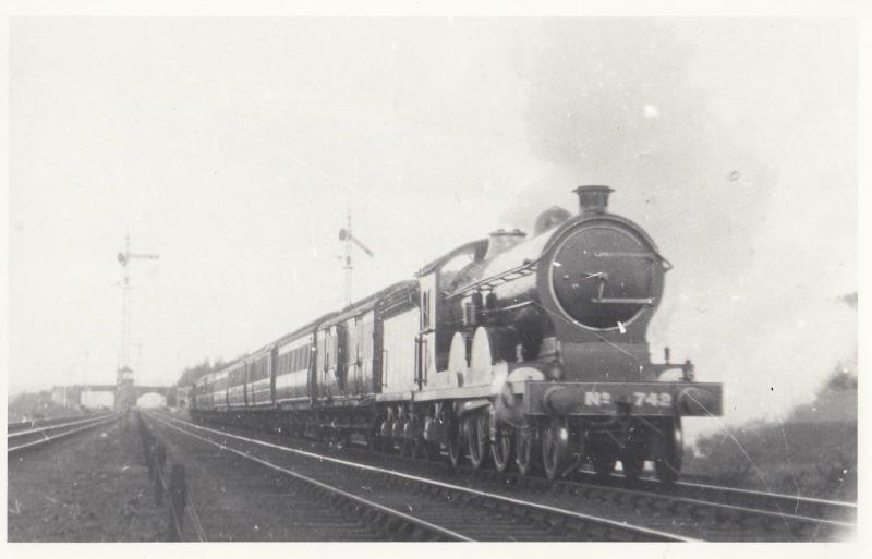 NE C6 Class 4-4-2 No 742 Vintage Train Cecil Ord Photo