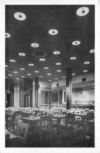 SEA FARE Seafood Restaurant Interior Greenwich Village, New York c1940s Postcard