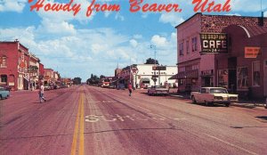 Postcard  Street View  Howdy from Beaver, Utah          Z9