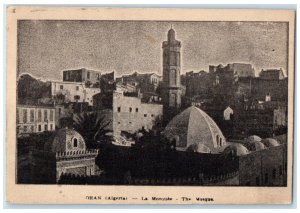 1944 View of Buildings Near The Mosque Oran Algeria Vintage Posted Postcard