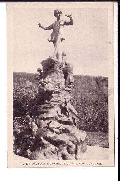 Peter Pan Statue, Bowring Park, St. John's Newfoundland, Closeup