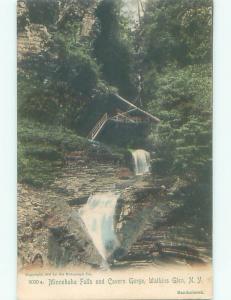 Unused Pre-1907 STAIRS AT MINNEHAHA FALLS & CAVERN GORGE Watkins Glen NY Q1643