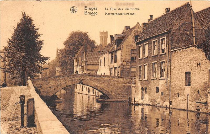 BG25807 le  quai des marbriers bruges brugge  belgium