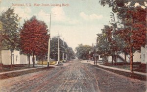 Stanstead Quebec Canada Main Street Looking North Vintage Postcard AA109014
