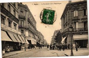 CPA AGEN - Le Boulevard de la Republique (251171)