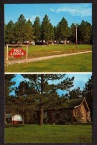 SD Pine Lodge Cabins CUSTER SOUTH DAKOTA PC Postcard