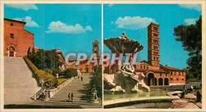 Postcard Modern Church of S Maria in Cosmedin Ara Coeli and Capitol