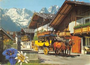 GG13066 Garmisch-Partenkirchen Fruehlingstrasse mit Hoellental