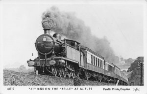 J1 B325 On The Belle Train at MP19 Pamlin Prints Railway RPC Postcard