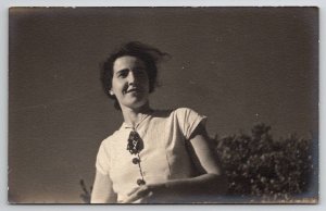 RPPC Pretty Young Woman c1940 Postcard P30