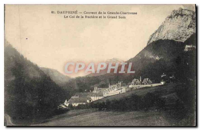 Old Postcard Dauphine Convent of the Grande Chartreuse the Col de la Ruch?re ...