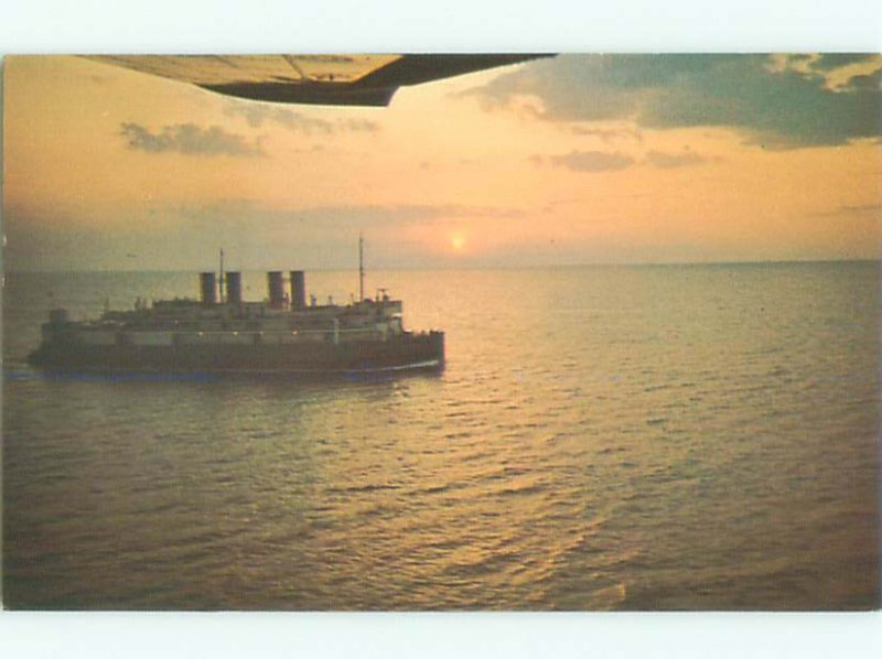 Pre-1980 FERRYBOAT SCENE Cape Borden To Tormentine New Brunswick NB AF4041