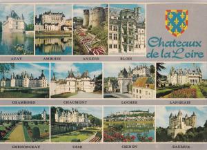 BF20361 chateaux de la loire multi views france front/back image