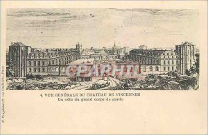 Postcard Old Vincennes Chateau du Generale Du Cote View Grand Corps de Garde
