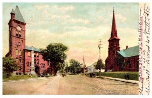 Connectiicut Meriden City Hall and First Methodist Church