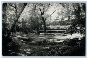 Dumarton Oaks Reflecting Pool Harvard University Washington DC Vintage Postcard