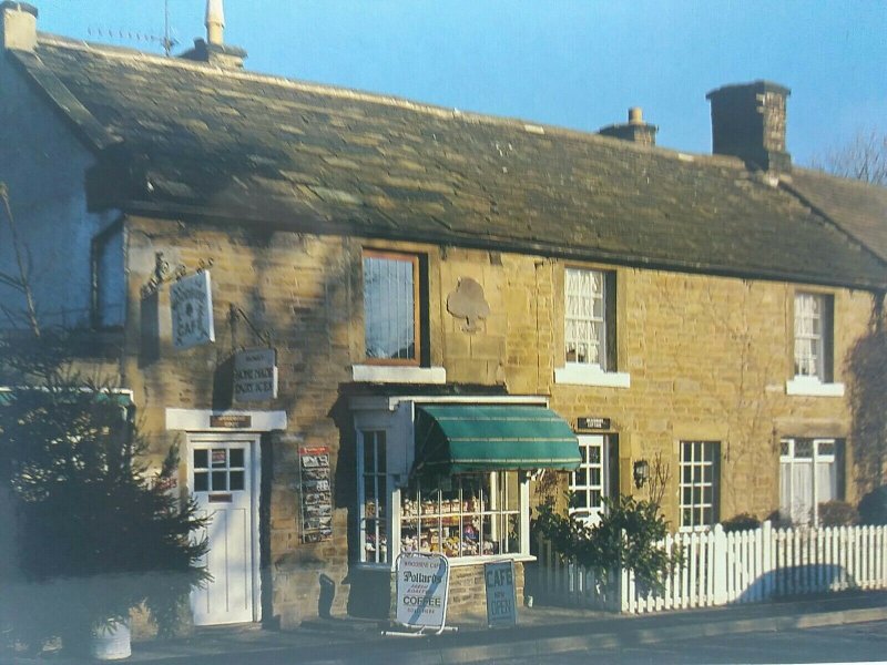 Woodbine Cafe Hope Derbyshire UK Vintage Postcard Photo by Robin Dengate