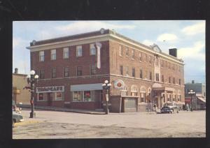 ELY MINNESOTA DOWNTOWN STREET SCENE THE FOREST HOTEL VINTAGE POSTCARD MINN.