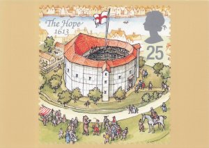 The Hope in 1613 Medieval Shakespeare Theatre Stunning Painting Postcard