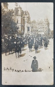 Mint USA Real Picture Postcard RPPC Civil War GAR Parade 1908