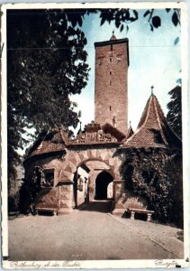 Postcard - Castle Gate - Rothenburg ob der Tauber, Germany