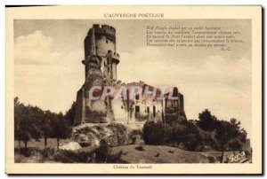 Old Postcard Auvergne Chateau de poetic Tournoel