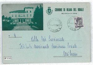 bp143 POSTCARD Era: MUNICIPAL ENVELOPE UDINE: KING OF THE ROYAL-