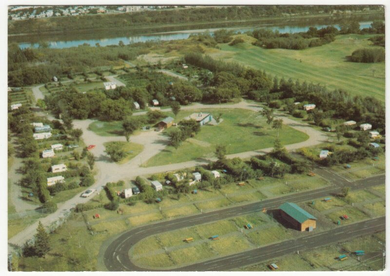 Canada; City Of Saskatoon, Gordon Howe Campsite From The Air PPC, Unused, c 60's