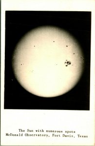 RPPC The Sun Thru Telescope McDonald Observatory Fort Davis TX Postcard UNP