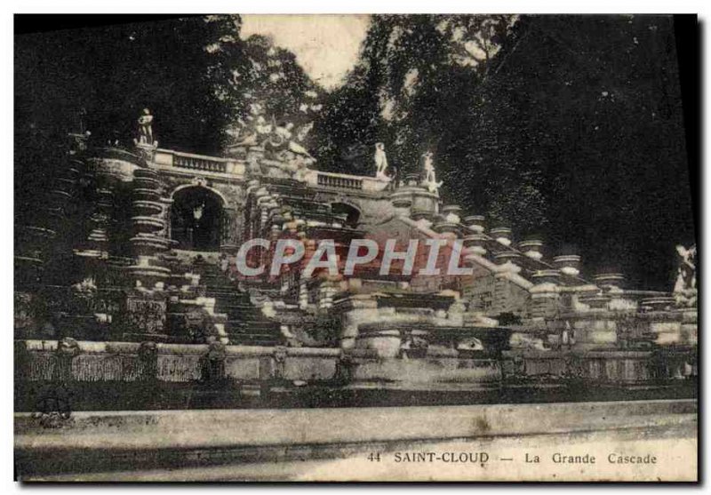 Postcard Old Saint Cloud La Grande Cascade