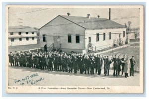 1943 A First Formation Army Reception Center New Cumberland PA Vintage Postcard