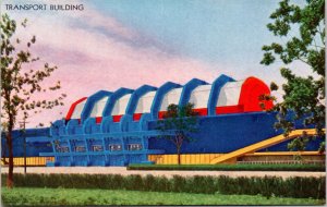 Postcard IL Chicago World's Fair - Transport Building 112