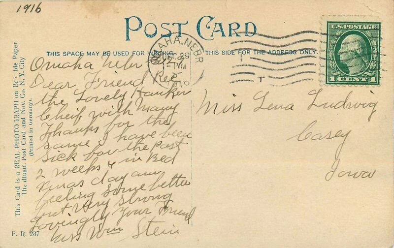 General Office Sales Department Swift & Company RPPC 1916 Postcard 20-7722