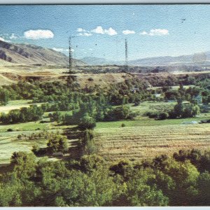 1950 Logan UT Cache Valley Vista from College Hill L.H Larsen Cowboy Artist A218