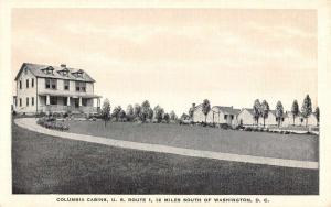 Washinton DC Columbia Cabins Street View Antique Postcard K77466