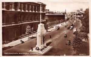 BR62089 the cenotaph whitehall double decker bus car  real photo  london uk