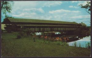 Covered Bridge,Shelburne Musem,VT Postcard