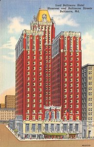 Lord Baltimore Hotel Baltimore, Maryland MD Postcards